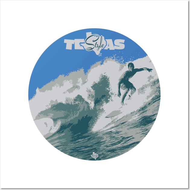 Texas Style Lone Surfer Wall Art by CamcoGraphics